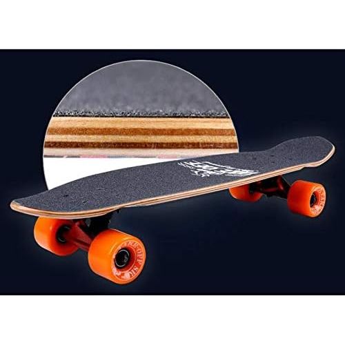  QYSZYG Brush Street Fish Plate Professionelles Limit-Skateboard mit Vier Radern Skateboard-Grundskateboard Multi-Style-Wahl Skateboard (Farbe : A)