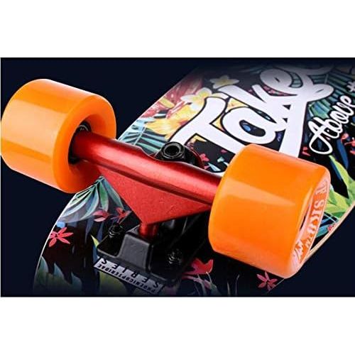  QYSZYG Brush Street Fish Plate Professionelles Limit-Skateboard mit Vier Radern Skateboard-Grundskateboard Multi-Style-Wahl Skateboard (Farbe : A)