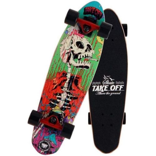  QYSZYG Brush Street Fish Plate Professionelles Limit-Skateboard mit Vier Radern Skateboard-Grundskateboard Multi-Style-Wahl Skateboard (Farbe : A)