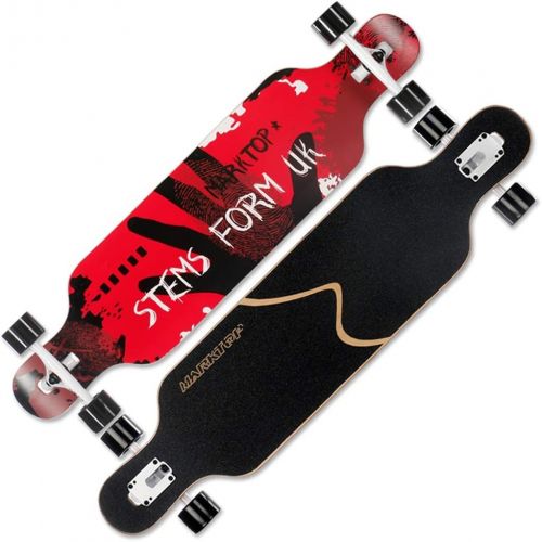  QYSZYG Professionelle Erwachsene Strassentanzbrettmanner und -Frauen des Langen Skateboards der jugendlich Anfanger verdoppeln Skateboard Skateboard (Farbe : C)