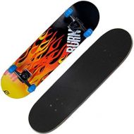 QYSZYG Skateboard mit Vier Radern, Multi-Style, optionales Double-Up-Skateboard-Einsteiger-Profi ABEC-7-Chromstahl mit gerauscharmer Lagerung Skateboard (Farbe : A)