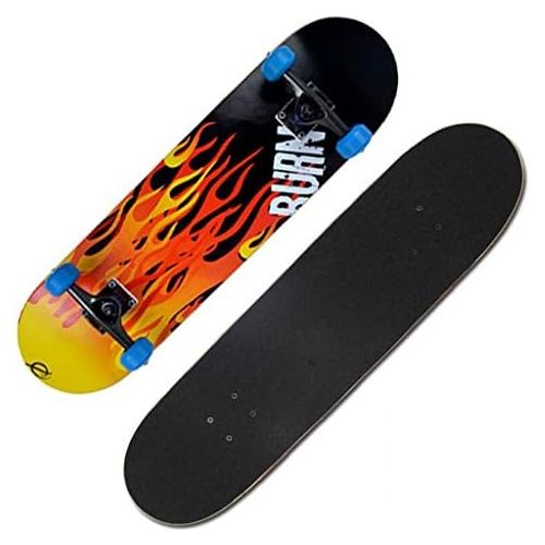  QYSZYG Skateboard mit Vier Radern, Multi-Style, optionales Double-Up-Skateboard-Einsteiger-Profi ABEC-7-Chromstahl mit gerauscharmer Lagerung Skateboard (Farbe : A)