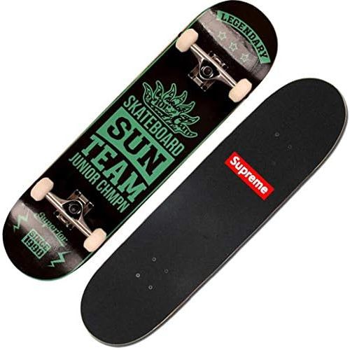  QYSZYG Anfanger mit Zwei Radern fuer Kinder, Skateboard, professionelles, doppelt verzerrtes kurzes Board Skateboard (Farbe : C)