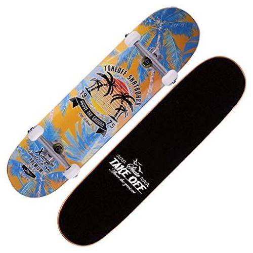  QYSZYG Skateboard Professional Board Double-Up Skateboarding Limit Commune fuer das Artefakt Arbeiten Skateboard (Color : C)