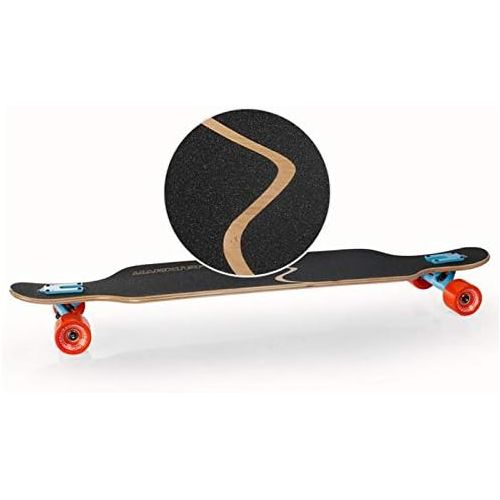  QYSZYG Anfanger-Roller des professionellen Doppel-up-Skateboards Erwachsener vierradiger Pinselstrassenjungen-Madchen Skateboard (Farbe : A)