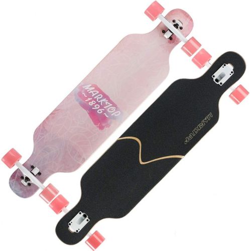  QYSZYG Anfanger-Roller des professionellen Doppel-up-Skateboards Erwachsener vierradiger Pinselstrassenjungen-Madchen Skateboard (Farbe : A)