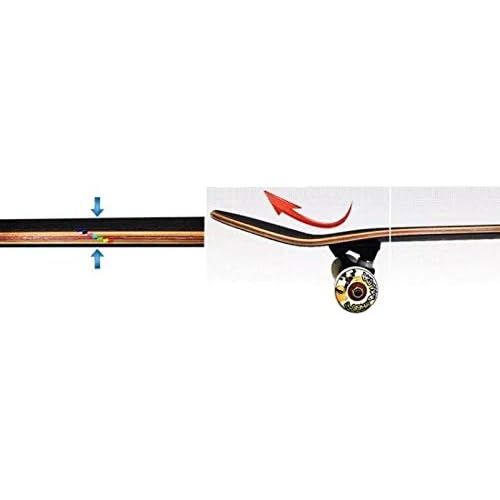  QYSZYG Skateboard-Anfanger-Skateboard Erwachsener Berufskateboard 79 * 20.3cm Magnesiumlegierungshalterung Skateboard (Farbe : A)
