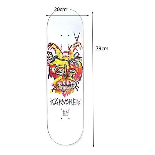  QYSZYG Longboard Skateboard Schleifpapieraufkleber Anfanger Doppelwippe verschleissfeste Sandaufkleber wasserdichtes Allround-Board Skateboard (Farbe : C)