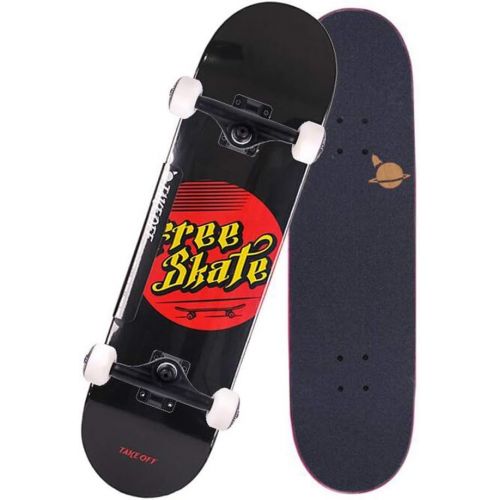  QYSZYG Professioneller vierradiger Skateboard-Anfanger Erwachsener heranwachsender Jungen und Madchen-Doppelschulterroller Skateboard (Farbe : A)