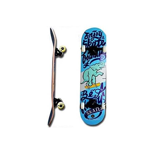  QYSZYG Skateboard Whole Road Skateboard mit Vier Radern Professionelles Board Double-Up-Skateboard Fancy, Smooth, Dancing, Freestyle Skateboard (Color : A)