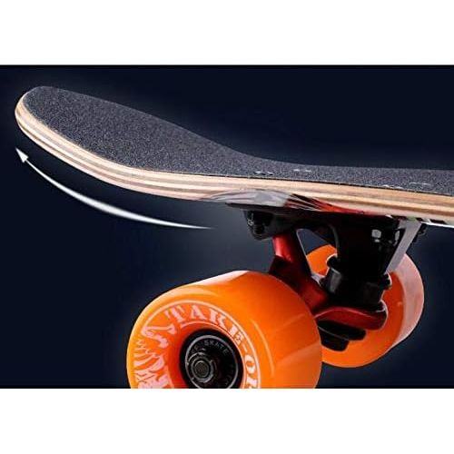  QYSZYG Strassenpinselstrassen-Skateboardart der Persoenlichkeit der schoenen Fischplatte der Retro- Retro kann 68 * 19cm wahlen Skateboard (Farbe : B)