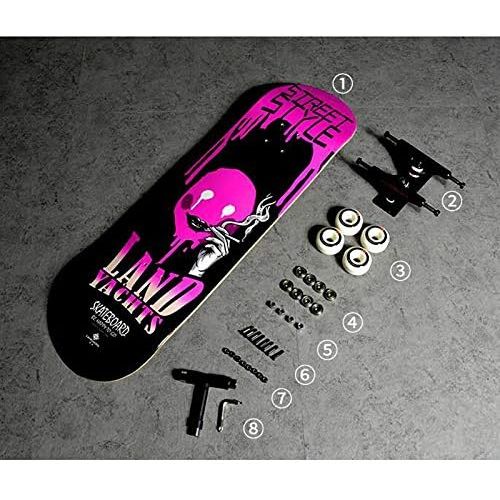  QYSZYG Double-Up-Skateboard-Einsteiger-High-Speed-All-Steel-Roller mit kurzem Schild 80,6 × 21 cm Skateboard (Color : C)
