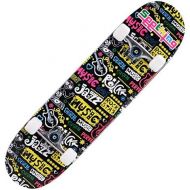 QYSZYG 80 × 20 × 10 cm doppelter Rocker/Skateboard/fantastisches Skateboard/Musterqualitat super gutes langes Brett Skateboard (Color : C)