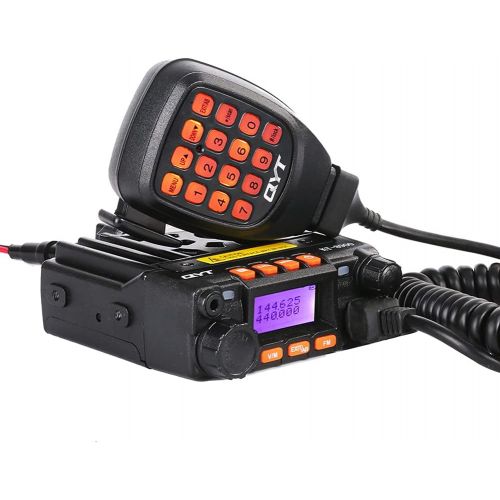  QYT KT-8900 Dual Band 25W Mini Mobile Transceiver VHF UHF Portable Ham Radio with USB Programming Cable