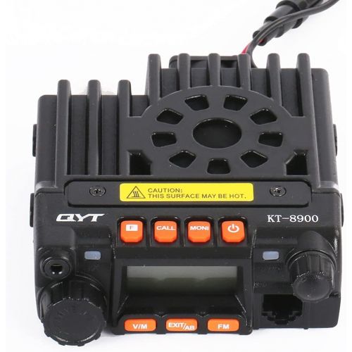  QYT KT-8900 Dual Band 25W Mini Mobile Transceiver VHF UHF Portable Ham Radio with USB Programming Cable