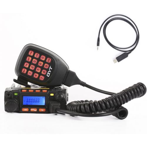  QYT KT-8900 Mini Dual Band Mobile Transceiver 2M 136-174MHz70cm 400-480MHz 25W Amateur Car Radio (HAM)