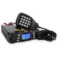 QYT KT-980 Plus VHF 136-174mhz UHF 400-480mhz 75W Dual Band Base Mobile Car Radio Hamd Walkie Talkie Transceiver Amateur, Quad-standby + Programming Cable, Colorful LCD Display