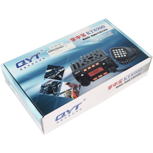  QYT KT8900 Mini Dual Band Car Radio, VHFUHF 136-174400-480MHz 25W20W Mobile Transeiver, Black