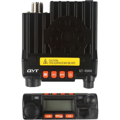  QYT KT8900 Mini Dual Band Car Radio, VHFUHF 136-174400-480MHz 25W20W Mobile Transeiver, Black