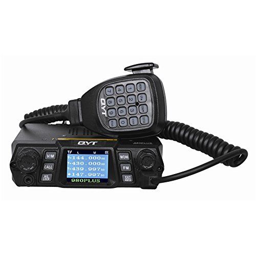  QYT KT-980 Plus Mobile Radio 75W 200CH Multiple Function VHF/UHF Dual Band Quad band Standby FM Vehicle Transceiver Radio (upgrade version of KT-UV980)