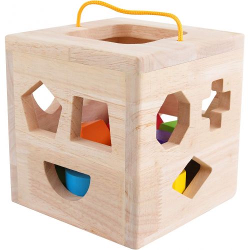  [아마존 핫딜]  [아마존핫딜]QZMTOY QZM Shape Sorter Toys with 12 Colorful Wood Geometric Shape Blocks and Sorter Sorting Cube Box Classic Wooden Developmental Toy for Preschool Toddlers Girl Boys Birthday Gift