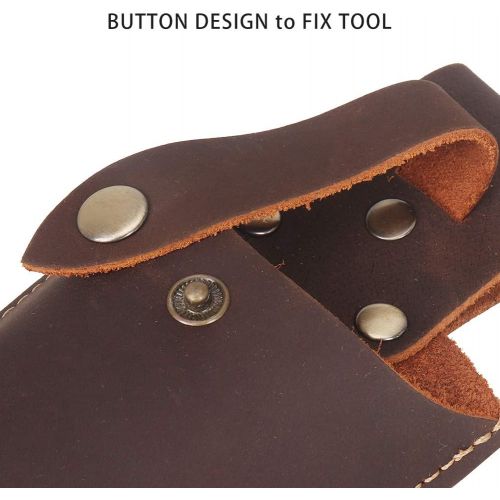 퀴 [아마존베스트]QEES Genuine Leather pliers holster Electrician Scissors Sheath shears Holsters, Welding Pliers Belt Holder Gardening Case Pouch Bag for Pliers, Pruning Shears, Scissors or Garden Pruni