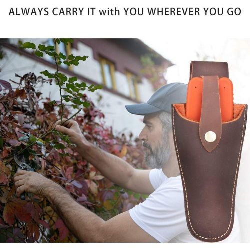 퀴 [아마존베스트]QEES Genuine Leather pliers holster Electrician Scissors Sheath shears Holsters, Welding Pliers Belt Holder Gardening Case Pouch Bag for Pliers, Pruning Shears, Scissors or Garden Pruni