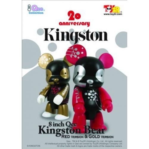 Kingston 8 Inch Qee Bear Gold Edition Vinyl Figure