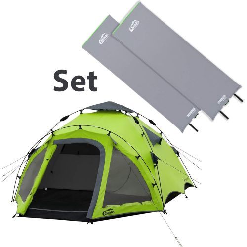  Qeedo Quick Oak 3 Personen Campingzelt, Sekundenzelt mit Quick-Up-System