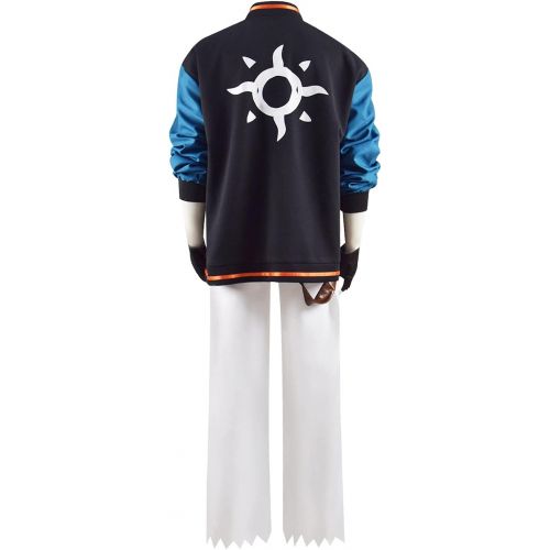  할로윈 용품Qi Pao SK8 The Infinity Joe Cosplay Costume for Men Jacket Coat Pants Full Set with Accessories for Halloween Outfits