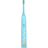Qi Peng-//electric toothbrush--Childrens Sonic Electric Toothbrush Juvenile Baby Electric Toothbrush Rechargeable Waterproof Electric Toothbrush (Color : Pink)