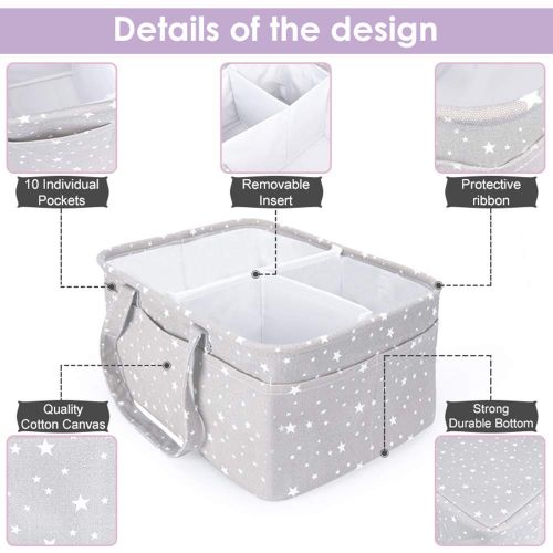  Qianbird [가격문의]Diaper Caddy | Diaper Caddy Organizer | Diaper Organizer Caddy | Caddy Organizer | Baby Organizer | Baby Basket | Baby Gifts | Baby Items for Newborns