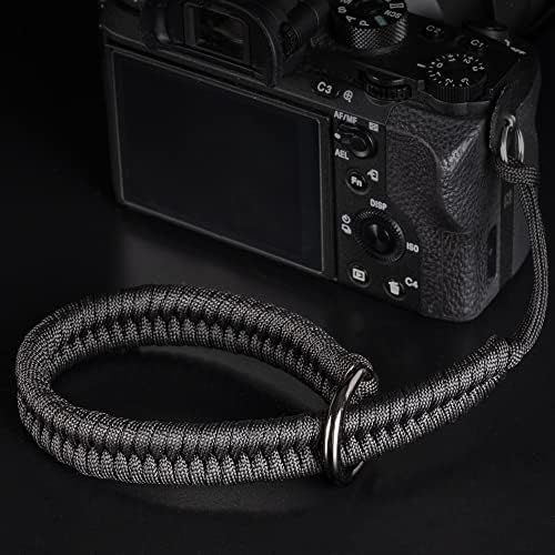  [아마존베스트]Qiang Ni Camera Wrist Strap (550 Paracord/Black) Higher-end and Safer Adjustable Camera Wrist Lanyard, Suitable for Nikon/Canon/Sony/Panasonic/Fujifilm/Olympus DSLR or Mirrorless Camera Han