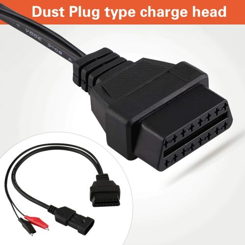  [아마존베스트]Qiilu 3 Pin to 16 Pin OBD2 Adapter Connector Diagnostic Cable for Fiat Alfa Lancia