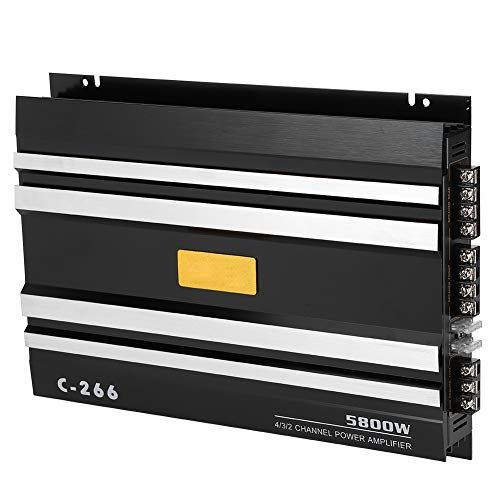  [아마존베스트]-Service-Informationen Qiilu Car Amplifier Audio, Car Stereo Audio Amplifier Speaker Power Amplifier 12V 5800W 90dB Universal for Truck