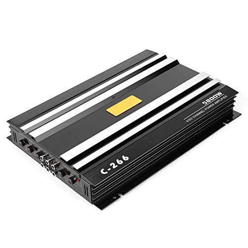  [아마존베스트]-Service-Informationen Qiilu Car Amplifier Audio, Car Stereo Audio Amplifier Speaker Power Amplifier 12V 5800W 90dB Universal for Truck