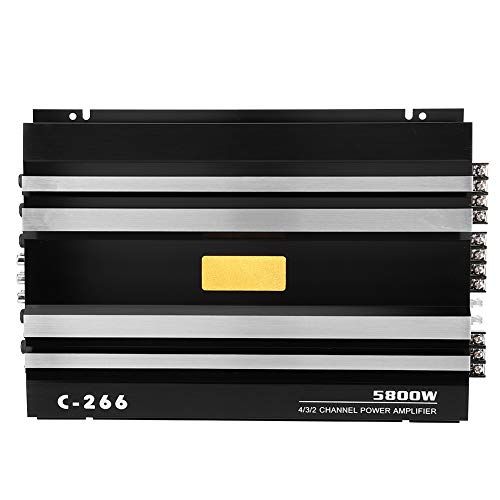  [아마존베스트]-Service-Informationen Qiilu Car Amplifier Audio, Car Stereo Audio Amplifier Speaker Power Amplifier 12V 5800W 90dB Universal for Truck