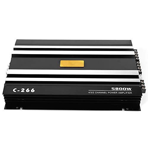  [아마존베스트]-Service-Informationen Qiilu Car Amplifier Audio, Car Stereo Audio Amplifier Speaker Power Amplifier 12V 5800W 90dB Universal for Truck