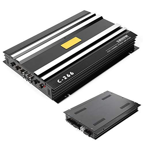  [아마존베스트]-Service-Informationen Qiilu Car Amplifier Audio, Car Stereo Audio Amplifier Speaker Power Amplifier 12V 5800W 90dB Universal for Truck