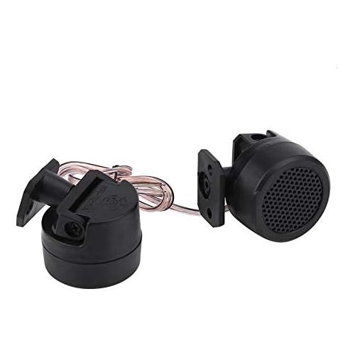  Qiilu Car Speaker Tweeter Black 1 Pair 2 Pcs 12 V 500 W with 4 Screws