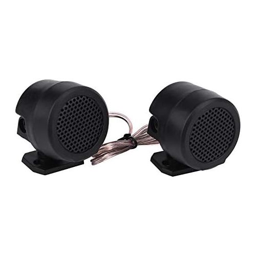  Qiilu Car Speaker Tweeter Black 1 Pair 2 Pcs 12 V 500 W with 4 Screws