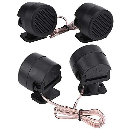  Qiilu Car Speaker Tweeter Black 1 Pair 2 Pcs 12 V 500 W with 4 Screws