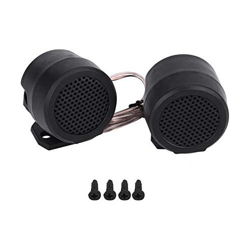  Qiilu Car Speaker Tweeter Black 1 Pair 2 Pcs 12 V 500 W with 4 Screws