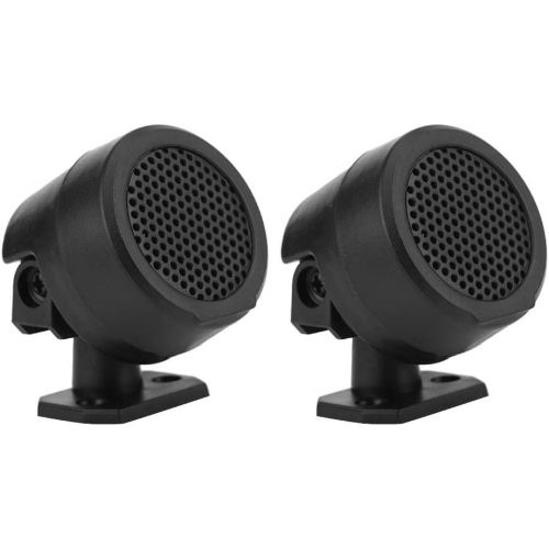  Qiilu Car Speaker Tweeter Black 1 Pair 2 Pcs 12 V 500 W with 4 Screws