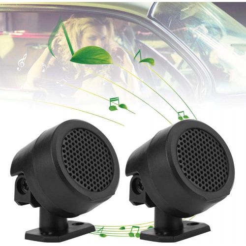  Qiilu Car Speaker Tweeter Black 1 Pair 2 Pcs 12 V 500 W with 4 Screws