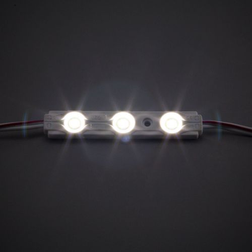  Qingchenlight 200pcs Injection LED Module for Signs White 0.72W 12V DC 2835 SMD 3 LEDs Waterproof Decorative Light for Letter Advertising Signs with Tape Adhesive Backside