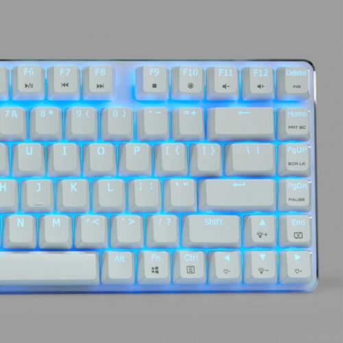  Mechanical Keyboard Gaming Keyboard GATERON Blue Switch Wired Backlit Mechanical Mini Design (60%) 68 Keys Keyboard White Silver Magicforce by Qisan