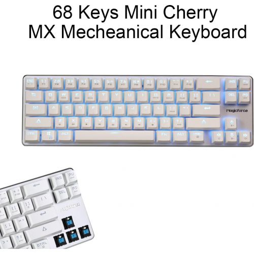  Qisan Mechanical Gaming Keyboard Wired Keyboard Cherry MX Brown Switch Backlight keyboard 108 Keys Keyboard White Magicforce