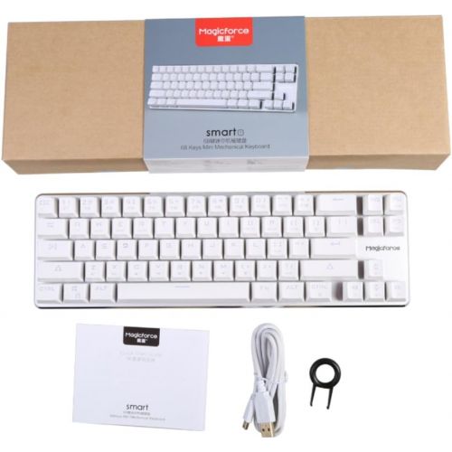  Qisan Mechanical Gaming Keyboard Wired Keyboard Cherry MX Brown Switch Backlight keyboard 108 Keys Keyboard White Magicforce