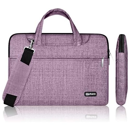  [아마존베스트]Qishare 15 15.6 16 inch Laptop Case Laptop Shoulder Bag, Multi-functional Notebook Sleeve Carrying Case With Strap for Lenovo Acer Asus Dell Lenovo Hp Samsung Ultrabook Chromebook